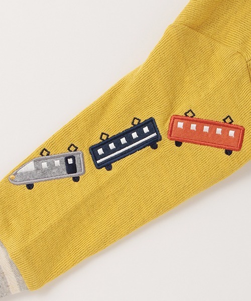 kladskap（クレードスコープ）の「電車接結長袖Tシャツ（Tシャツ/カットソー・キッズ・レッド/マスタード・110cm/100cm/90cm/120cm/80ｃｍ）」の10枚目の写真