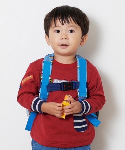 kladskap（クレードスコープ）の「電車接結長袖Tシャツ（Tシャツ/カットソー・キッズ・レッド/マスタード・110cm/100cm/90cm/120cm/80ｃｍ）」の15枚目の写真