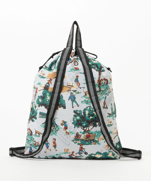 こども ビームス（コドモビームス）の「nowartt × THE PARK SHOP / ナップサック 22（バックパック/リュック・キッズ・グレー/ネイビー・ONE SIZE）」の5枚目の写真