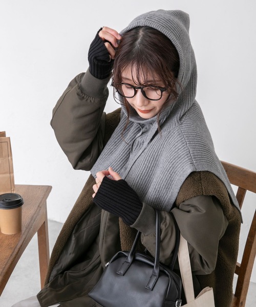 todayful ウールバラクラバ TODAYFUL Hand Knit Balaclava ハンド