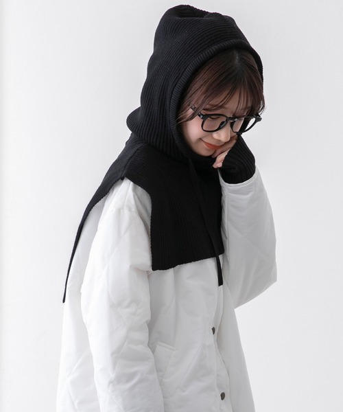 BONLECILL（ボンルシール）の「ニットフードバラクラバ（ネック