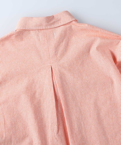 BACK NUMBER（バックナンバー）の「【BACK NUMBER】カラーストライプビッグシャツ（シャツ/ブラウス・レディース・ネイビー/ピンク/オレンジ/ブルー/グリーン・M-L）」の8枚目の写真