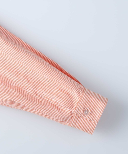 BACK NUMBER（バックナンバー）の「【BACK NUMBER】カラーストライプビッグシャツ（シャツ/ブラウス・レディース・ネイビー/ピンク/オレンジ/ブルー/グリーン・M-L）」の7枚目の写真