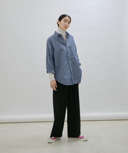 美品 アメリカーナ シャンブレーシャツ ゆったり オーバーサイズ 日本製 AMERICANA（アメリカーナ）の「【Americana for SALON】別注