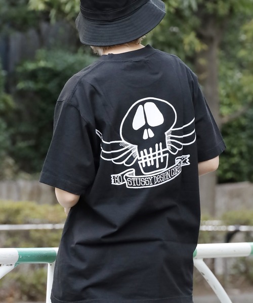 STUSSY（ステューシー）の「STUSSY/ステューシー SKULL WINGS PIG. DYED TEE Tシャツ（Tシャツ/カットソー・メンズ・ホワイト/ブラック/パープル/グリーン・L/M/S/XL）」の21枚目の写真