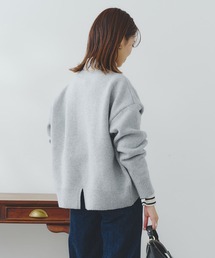 Chez toi | BACKスリットハイネック前後差プルオーバー(ニット/セーター)