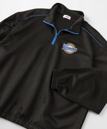 CONVERSE（コンバース）の「【CONVERSE/コンバース】ブランドロゴワッペン パイピング ハーフジップ プルオーバー カットソー/ハーフジップ ジャージ/ビッグシルエット（ジャージ・メンズ）」