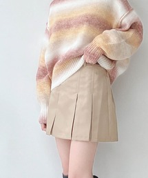 AS KNOW AS plus | ○ベルト付き チノ プリーツミニスカート(スカート)