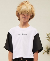MM6 Maison Margiela(エムエムシックス メゾン マルジェラ)Kids & Junior バイカラー半袖Tシャツカットソー