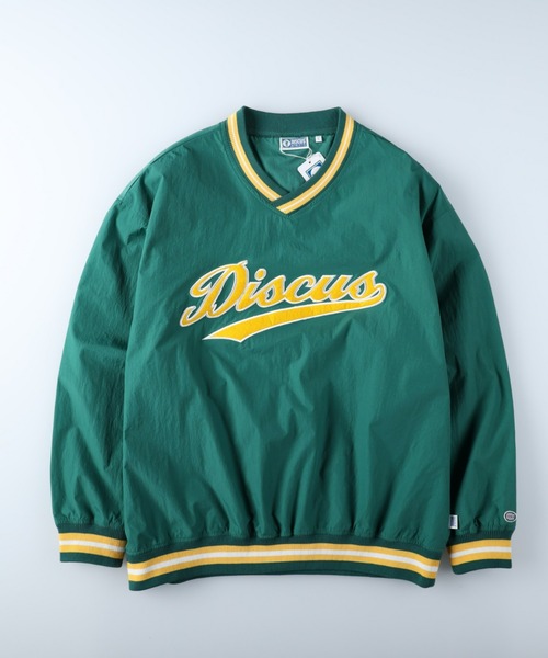 Right-on(ライトオン)の「ナイロンVネックジャケット(ナイロンジャケット・メンズ・ネイビー/グリーン・M/L/XL)」の1枚目の写真