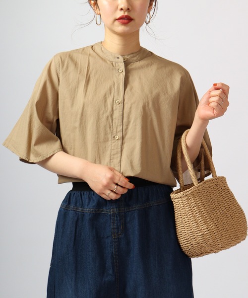atONE(アットワン)の「atONE 半端袖 バタフライスリーブブラウス(シャツ/ブラウス・レディース・ブラック/ベージュ/オフホワイト・FREE)」の19枚目の写真