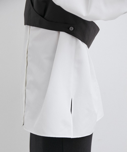 ADAM ET ROPE'（アダムエロペ）の「〈SETアイテム〉ビスチェセットシャツ（シャツ/ブラウス・レディース・ベージュ/ホワイト・FREE）」の16枚目の写真