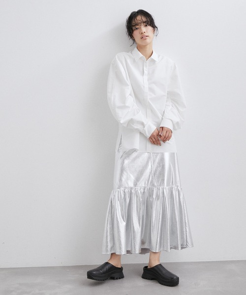 ADAM ET ROPE'（アダムエロペ）の「〈SETアイテム〉ビスチェセットシャツ（シャツ/ブラウス・レディース・ベージュ/ホワイト・FREE）」の20枚目の写真