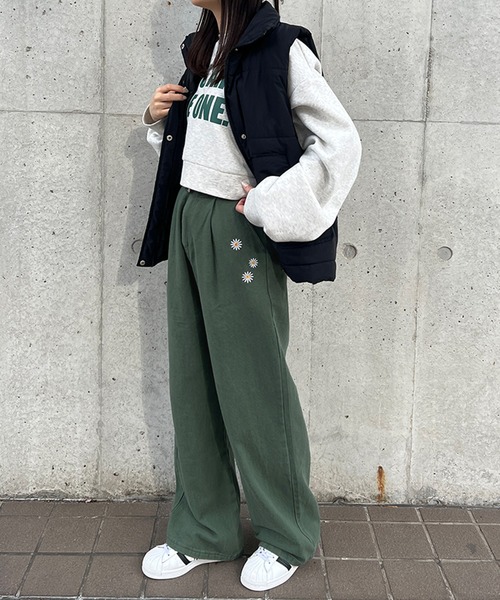 beautiful people／ツイルワイドパンツ beautiful people／ツイルワイドパンツ