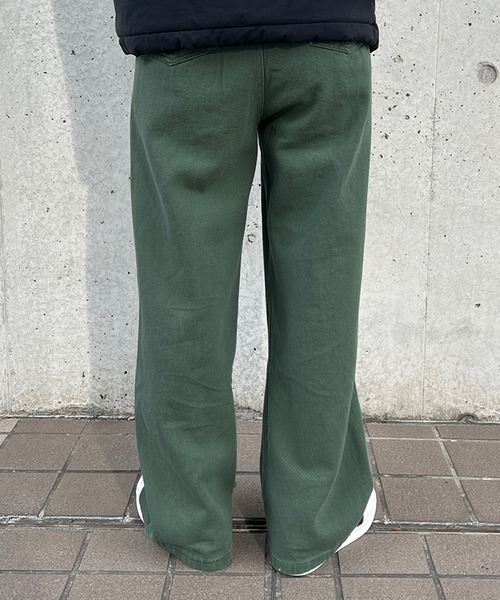 kutir（クティール）の「フラワー刺繍カラーツイルワイドパンツ（その他パンツ・レディース・アイボリー/カーキ/ピンク/ブラック・SMALL/LARGE/MEDIUM）」の18枚目の写真