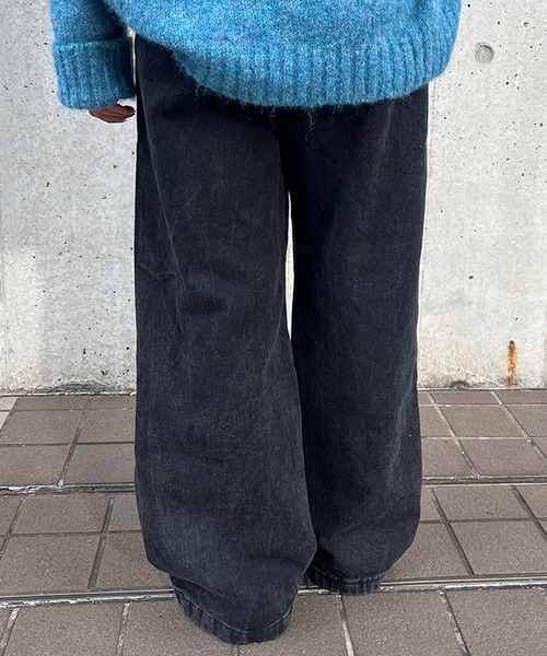 kutir（クティール）の「フラワー刺繍カラーツイルワイドパンツ（その他パンツ・レディース・アイボリー/カーキ/ピンク/ブラック・SMALL/LARGE/MEDIUM）」の12枚目の写真