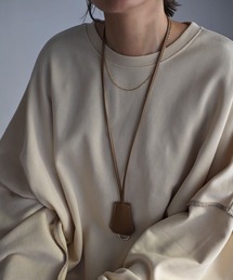 Bonjour Sagan | 配色ステッチフェイクレザーキーケースネックレス(ネックレス)