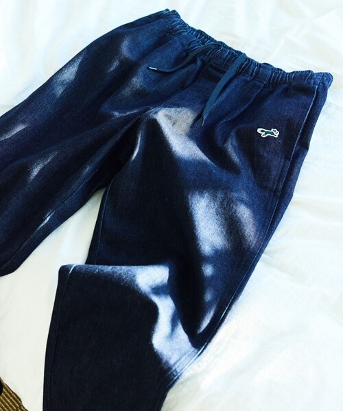 TOWNCRAFT（タウンクラフト）の「TOWN CRAFT/タウンクラフト 別注 イージーパンツ/デニム/EASY PANTS DENIM（デニムパンツ・メンズ・ネイビー/オフホワイト/ブルー・MEDIUM/LARGE/SMALL）」の5枚目の写真