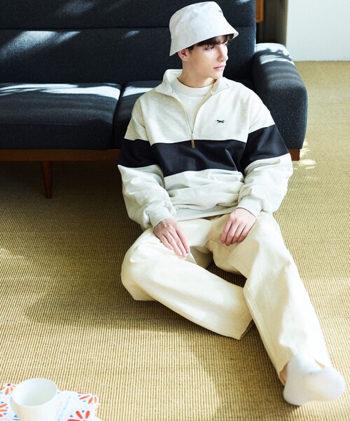 TOWNCRAFT（タウンクラフト）の「TOWN CRAFT/タウンクラフト 別注 イージーパンツ/デニム/EASY PANTS DENIM（デニムパンツ・メンズ・ネイビー/オフホワイト/ブルー・MEDIUM/LARGE/SMALL）」の8枚目の写真