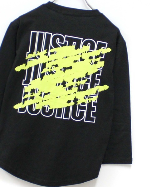 THE CASUAL(カジュアル)の「プリント長袖Tシャツ ゆるロンT(Tシャツ/カットソー・キッズ・ブラック系3/杢グレー/ブラック系2/ラベンダー/オフホワイト/ダークグリーン/ホワイト系3/ベージュ/ホワイト系2/ダークグリーン系1/チャコール/ネイビー/ホワイト系1/グレー系1/ブラック/ブラック系1・160cm/130cm/110cm/120cm/140cm/150cm)」の8枚目の写真