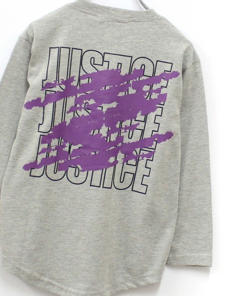 THE CASUAL(カジュアル)の「プリント長袖Tシャツ ゆるロンT(Tシャツ/カットソー・キッズ・ブラック系3/杢グレー/ブラック系2/ラベンダー/オフホワイト/ダークグリーン/ホワイト系3/ベージュ/ホワイト系2/ダークグリーン系1/チャコール/ネイビー/ホワイト系1/グレー系1/ブラック/ブラック系1・160cm/130cm/110cm/120cm/140cm/150cm)」の10枚目の写真