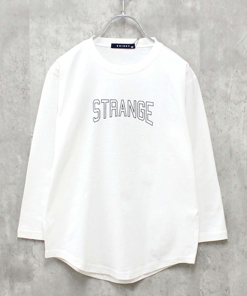 THE CASUAL(カジュアル)の「プリント長袖Tシャツ ゆるロンT(Tシャツ/カットソー・キッズ・ブラック系3/杢グレー/ブラック系2/ラベンダー/オフホワイト/ダークグリーン/ホワイト系3/ベージュ/ホワイト系2/ダークグリーン系1/チャコール/ネイビー/ホワイト系1/グレー系1/ブラック/ブラック系1・160cm/130cm/110cm/120cm/140cm/150cm)」の20枚目の写真