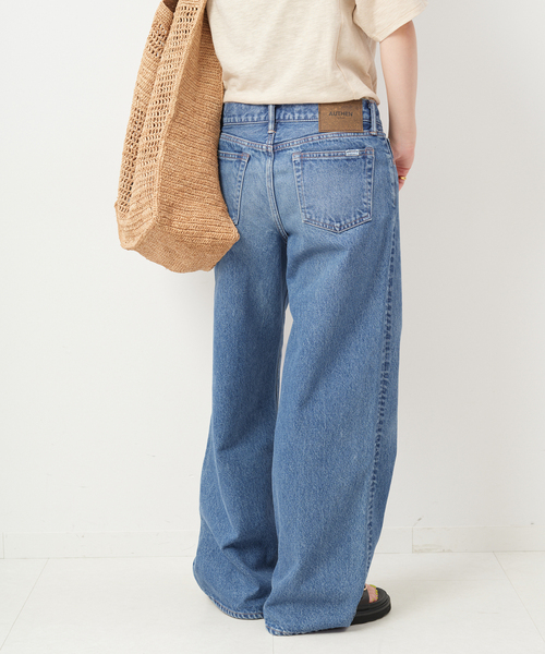 AUTEN サーキュラーデニム ローライズワイドレッグ (WOMEN) AUTHEN ジーンズ デニム デニムパンツ 「AUTHEN」オーセン