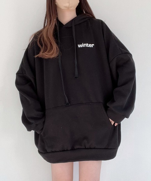 Nana(ナナ)（ナナ）の「ビッグパーカー（パーカー・レディース・ブルー/ブラック・FREE）」の4枚目の写真