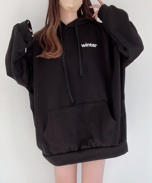 Nana(ナナ)（ナナ）の「ビッグパーカー（パーカー・レディース・ブルー/ブラック・FREE）」の3枚目の写真