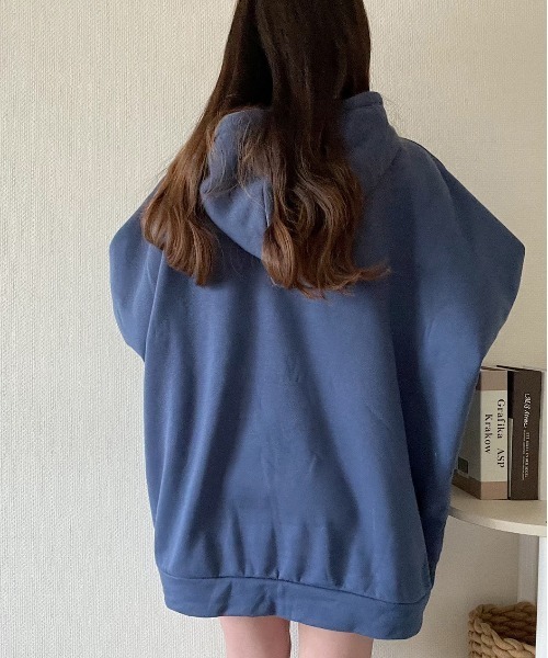 Nana(ナナ)（ナナ）の「ビッグパーカー（パーカー・レディース・ブルー/ブラック・FREE）」の14枚目の写真