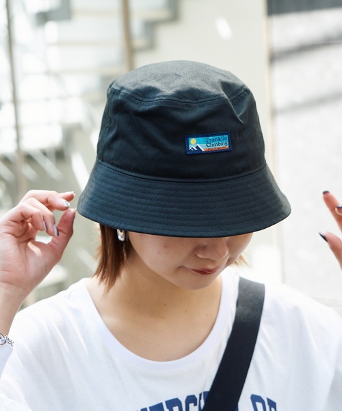 Franklin Climbing（フランクリンクライミング）の「【Franklin Climbing】ツイルロゴバケットハット（ハット・レディース・ブラック/ベージュ/バイオレット・ONE SIZE）」の2枚目の写真