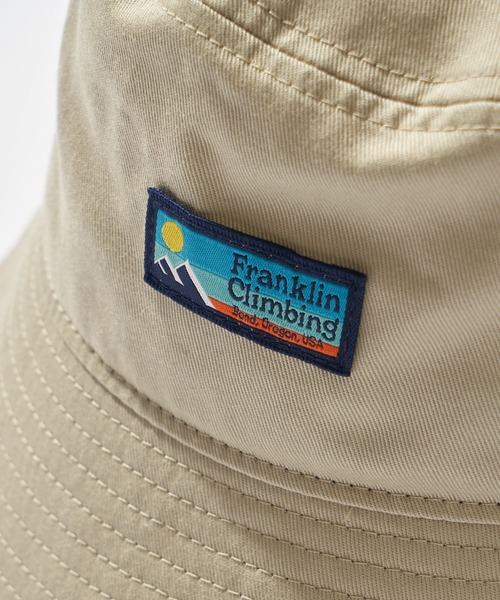 Franklin Climbing（フランクリンクライミング）の「【Franklin Climbing】ツイルロゴバケットハット（ハット・レディース・ブラック/ベージュ/バイオレット・ONE SIZE）」の6枚目の写真
