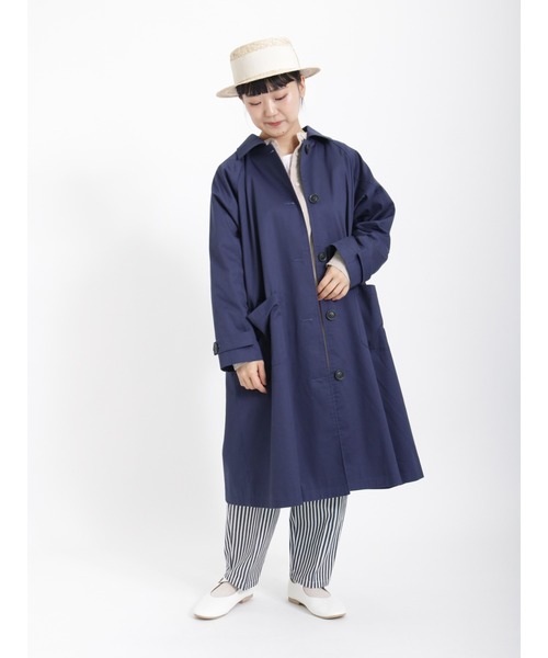 Samansa Mos2(サマンサ モスモス)の「コットンリネンバンドカラーチュニック(チュニック・レディース・ベージュ/オフホワイト/ブルー/カーキ・フリ-)」の20枚目の写真