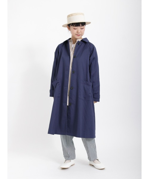 Samansa Mos2(サマンサ モスモス)の「コットンリネンバンドカラーチュニック(チュニック・レディース・ベージュ/オフホワイト/ブルー/カーキ・フリ-)」の11枚目の写真