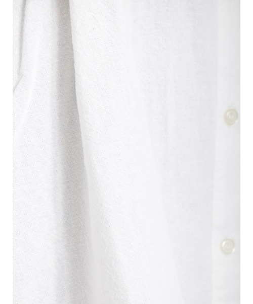 Samansa Mos2(サマンサ モスモス)の「コットンリネンバンドカラーチュニック(チュニック・レディース・ベージュ/オフホワイト/ブルー/カーキ・フリ-)」の7枚目の写真