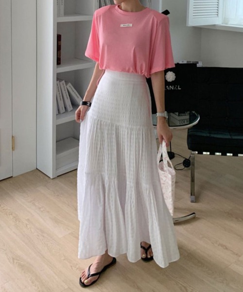 ANOTHER S(アナザーエス)の「ギンガムチェック柄ロングスカート(スカート・レディース・グリーン/ブラック/ホワイト・FREE)」の18枚目の写真