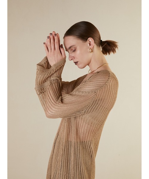 一回短時間着用 ラポドゥジェムtwo piece long cami knit 一回短時間着用 ラポドゥジェムtwo piece long cami knit - メルカリ