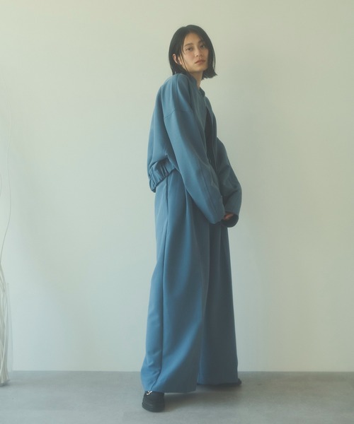 HANNE(アン)の「【セットアップ対応】クロップドブルゾン(ブルゾン・レディース・ベージュ/ブルー・フリー)」の10枚目の写真
