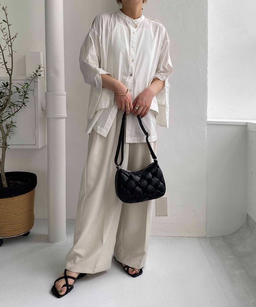 CAPRICIEUX LE'MAGE（カプリシューレマージュ）の「ボタンスリットシャツ（シャツ/ブラウス・レディース・ブルー/ホワイト/ネイビー・FREE）」の13枚目の写真