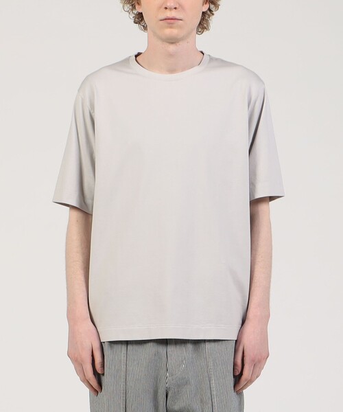 TOMORROWLAND （トゥモローランド）の「スビンコットン クルーネックカットソー（Tシャツ/カットソー・メンズ・イエロー/ネイビー/キャメル/ホワイト/ライトグレー/カーキ・L/M/S/XS）」の21枚目の写真