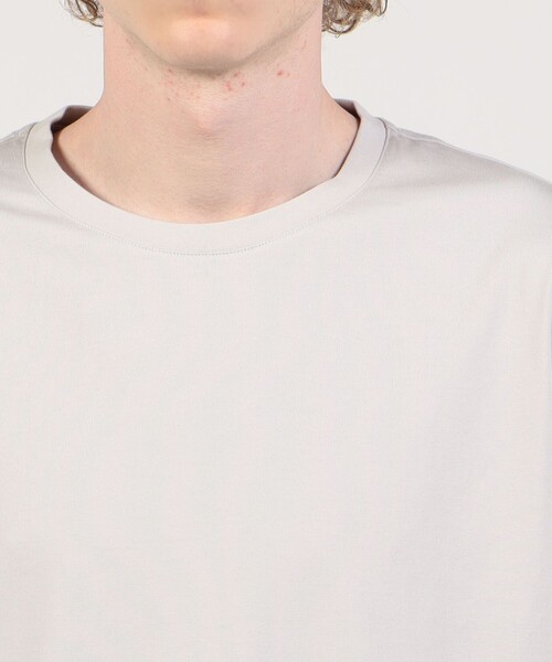 TOMORROWLAND （トゥモローランド）の「スビンコットン クルーネックカットソー（Tシャツ/カットソー・メンズ・イエロー/ネイビー/キャメル/ホワイト/ライトグレー/カーキ・L/M/S/XS）」の8枚目の写真