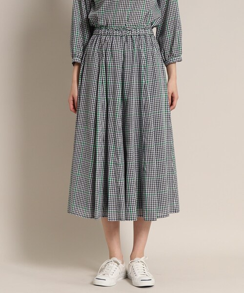 Dessin（デッサン）の「◆【新色登場・ウエストゴム】映えチェック/ストライプスカート<XS~L>（スカート・レディース・グリーン系その他3/ネイビー系7/レッド系3/イエロー系1/ガンメタ/モスグリーン系1/ブルー系1/ホワイト系5・00/03/01/02）」の19枚目の写真