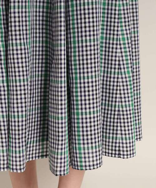 Dessin（デッサン）の「◆【新色登場・ウエストゴム】映えチェック/ストライプスカート<XS~L>（スカート・レディース・グリーン系その他3/ネイビー系7/レッド系3/イエロー系1/ガンメタ/モスグリーン系1/ブルー系1/ホワイト系5・00/03/01/02）」の10枚目の写真