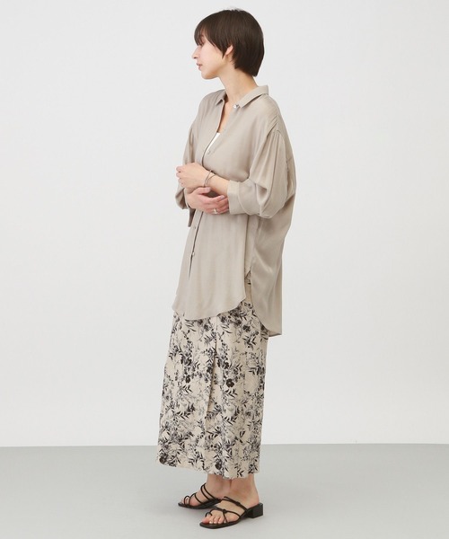 A part by（アパートバイ）の「ハナガラナロースカート（スカート・レディース・ベージュ/ブラック・FREE）」の4枚目の写真