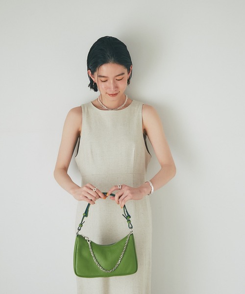 RIVE DROITE（リヴドロワ）の「MONN.:.(モン)/LINENワンピース（ワンピース・レディース・ベージュ/ブラック・FREE）」の12枚目の写真