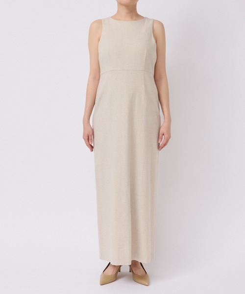 RIVE DROITE（リヴドロワ）の「MONN.:.(モン)/LINENワンピース（ワンピース・レディース・ベージュ/ブラック・FREE）」の20枚目の写真