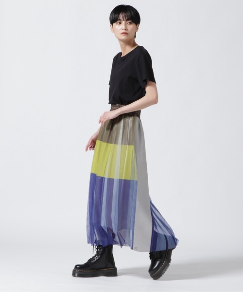 NAKAGAMI（ナカガミ）の「NAKAGAMI(ナカガミ) ハンドプリーツマルチチュールスカート（スカート・レディース・パープル・1）」の10枚目の写真