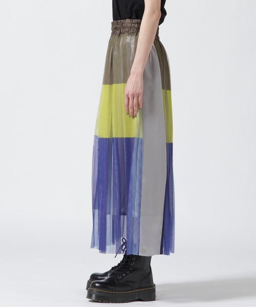 NAKAGAMI（ナカガミ）の「NAKAGAMI(ナカガミ) ハンドプリーツマルチチュールスカート（スカート・レディース・パープル・1）」の9枚目の写真