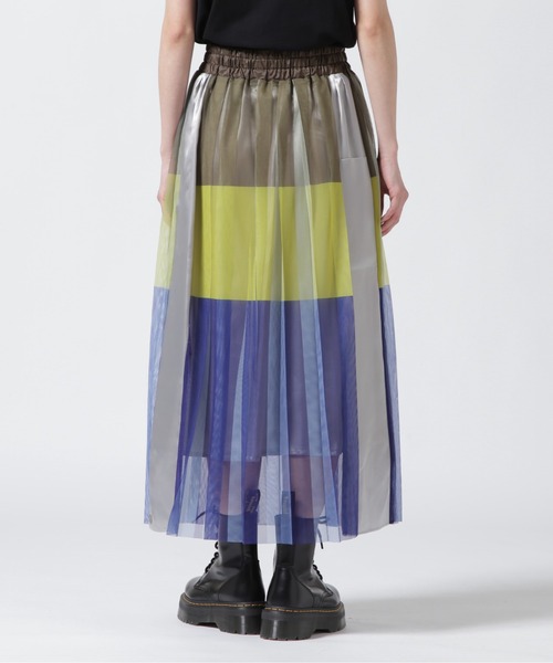 NAKAGAMI（ナカガミ）の「NAKAGAMI(ナカガミ) ハンドプリーツマルチチュールスカート（スカート・レディース・パープル・1）」の8枚目の写真