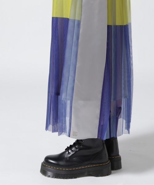 NAKAGAMI（ナカガミ）の「NAKAGAMI(ナカガミ) ハンドプリーツマルチチュールスカート（スカート・レディース・パープル・1）」の6枚目の写真